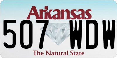 AR license plate 507WDW
