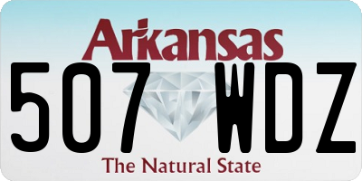 AR license plate 507WDZ