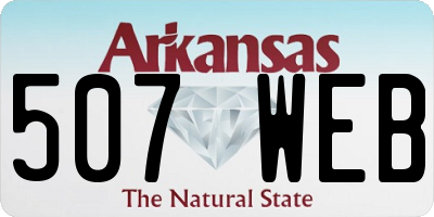 AR license plate 507WEB