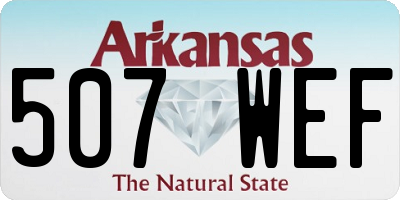 AR license plate 507WEF