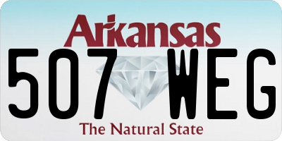 AR license plate 507WEG