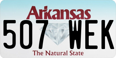 AR license plate 507WEK