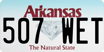 AR license plate 507WET