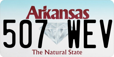 AR license plate 507WEV