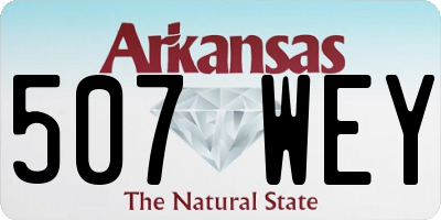 AR license plate 507WEY