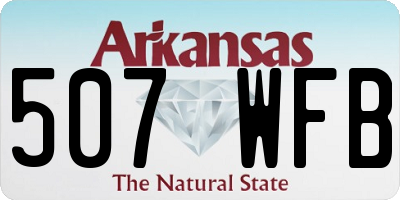 AR license plate 507WFB