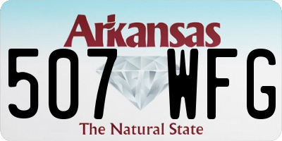 AR license plate 507WFG