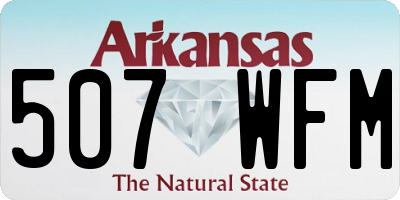 AR license plate 507WFM