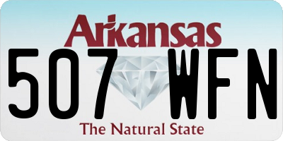 AR license plate 507WFN