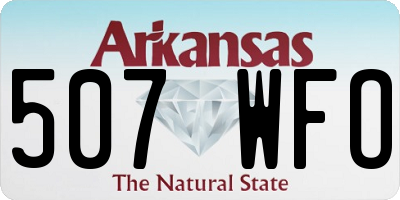 AR license plate 507WFO