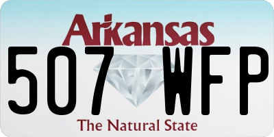 AR license plate 507WFP