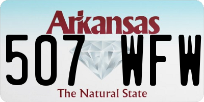 AR license plate 507WFW