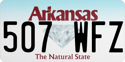 AR license plate 507WFZ