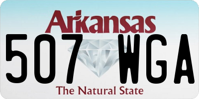AR license plate 507WGA