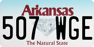 AR license plate 507WGE
