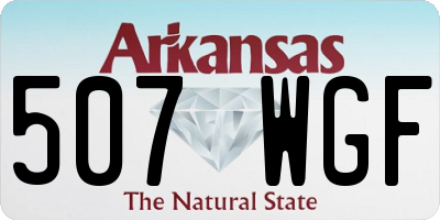 AR license plate 507WGF