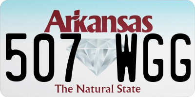 AR license plate 507WGG