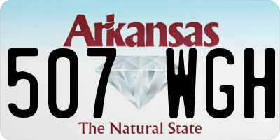 AR license plate 507WGH