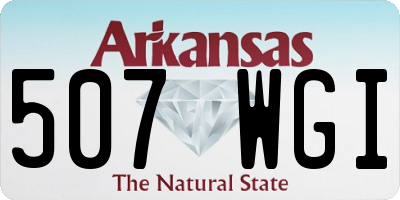AR license plate 507WGI