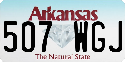 AR license plate 507WGJ
