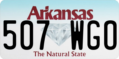 AR license plate 507WGO