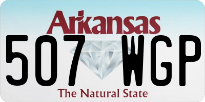 AR license plate 507WGP