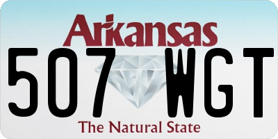 AR license plate 507WGT