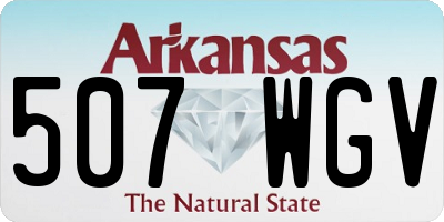 AR license plate 507WGV
