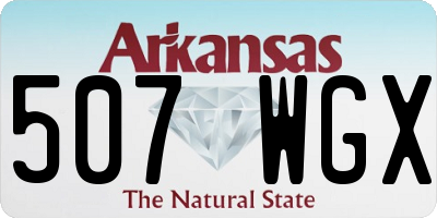 AR license plate 507WGX
