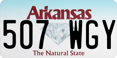 AR license plate 507WGY
