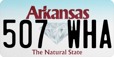 AR license plate 507WHA