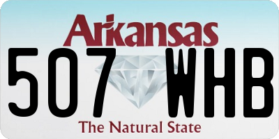 AR license plate 507WHB