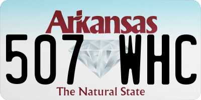 AR license plate 507WHC