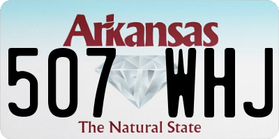 AR license plate 507WHJ