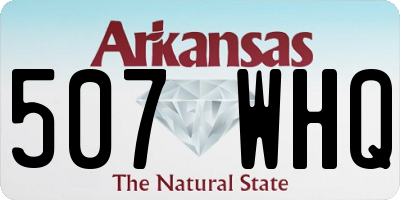 AR license plate 507WHQ