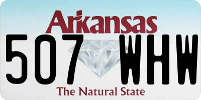 AR license plate 507WHW