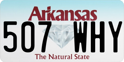 AR license plate 507WHY