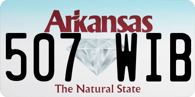 AR license plate 507WIB