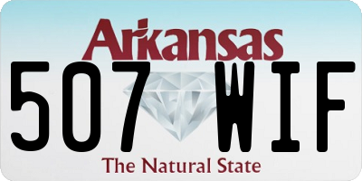 AR license plate 507WIF