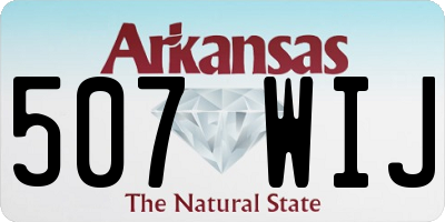 AR license plate 507WIJ
