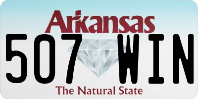 AR license plate 507WIN