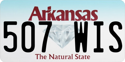 AR license plate 507WIS