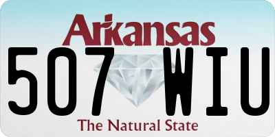 AR license plate 507WIU