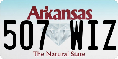 AR license plate 507WIZ