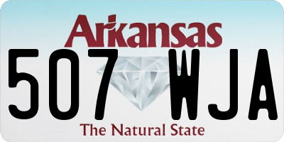 AR license plate 507WJA