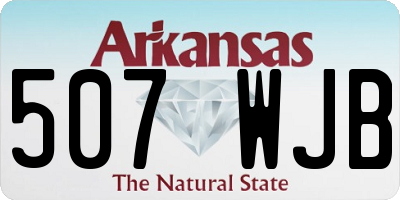 AR license plate 507WJB