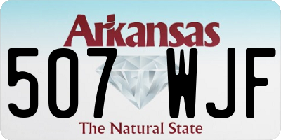 AR license plate 507WJF