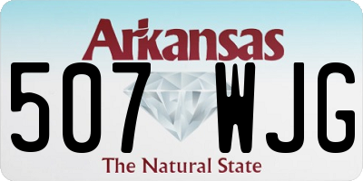 AR license plate 507WJG