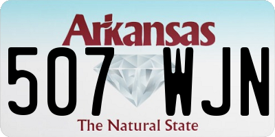 AR license plate 507WJN