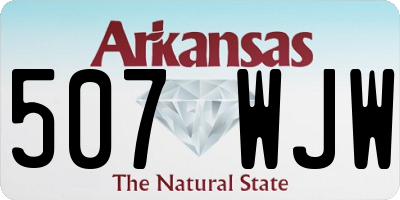 AR license plate 507WJW